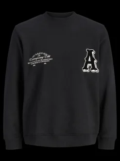 Nantucket Front Script Sweatshirt, Black, 164 cm