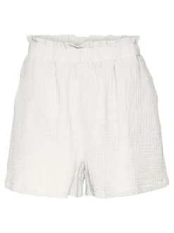 Natali Højtaljede Shorts, Snow White, M
