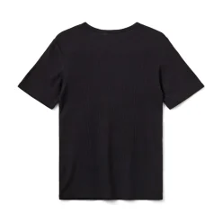 NataliSY Rib T-shirt, Black, 140 cm