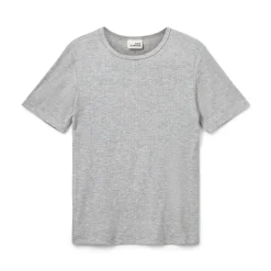 NataliSY Rib T-shirt, Grey Mel, 140 cm
