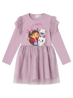 Nemi Gabby Tulle Kjole, Lavender Mist, 92 cm