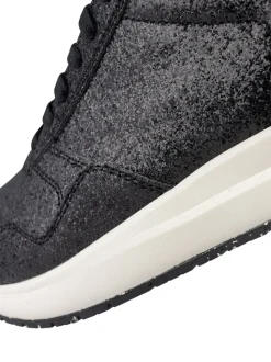 Nicoline Glitter Sneakers, Black, 39