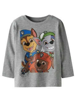 Nitan Paw Patrol Bluse, Grey Melange, 104 cm