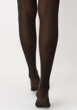 Nives Fine Tights, Brown, XL