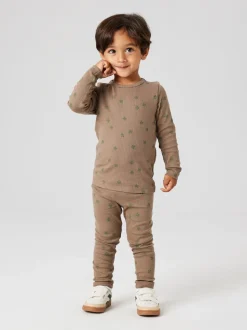 Noellus Langærmet T-shirt, Walnut, 110 cm