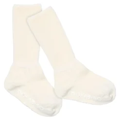 Non-Slip Cotton Strømper, Off White, 23-26