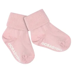 Non-Slip Cotton Strømper, Soft Pink, 23-26