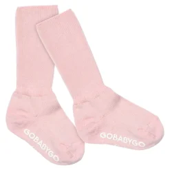 Non-Slip Cotton Strømper, Soft Pink, 23-26