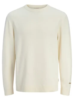 Norrebro Light Crew Neck Striktrøje, Sea Salt, 164 cm