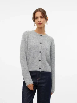 Novah Cardigan, Medium Grey Melange, L