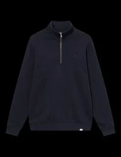 Nørregaard Tonal Half-Zip Sweatshirt, Dark Navy, XL