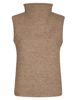 Odelia Knit Vest, Dark Sand, 36