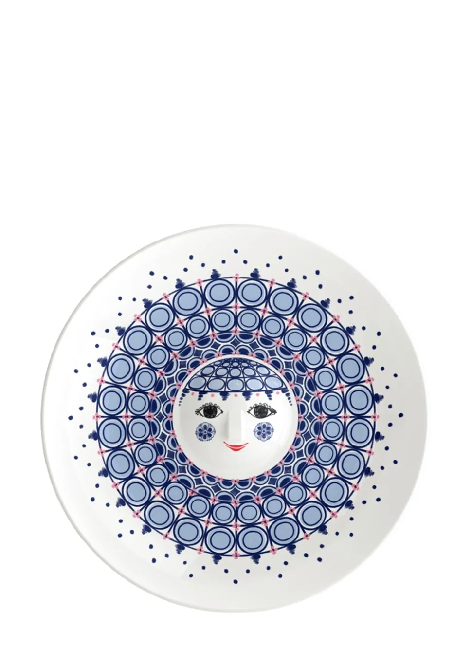 Olga Fad, Blue/White, Ø33 cm