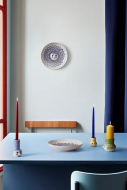 Olga Fad, Blue/White, Ø33 cm