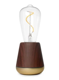 One Bordlampe, Walnut