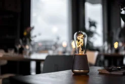 One Bordlampe, Walnut