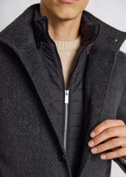 Ontario Slim Fit Frakke, Dark Grey, L