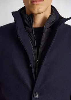 Ontario Slim Fit Frakke, Navy, XXL