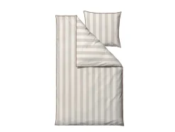 Organic Ray Sengetøj, Beige, 140x200 cm