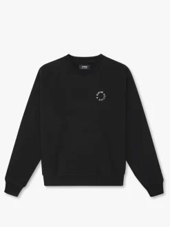 Organic Regular Crewneck Sweatshirt, Black, XL