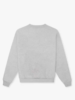 Organic Regular Crewneck Sweatshirt, Heather Grey, XL