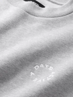 Organic Regular Crewneck Sweatshirt, Heather Grey, XL