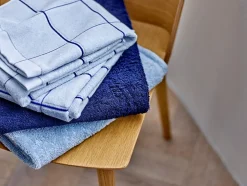 Organic Vista Håndklæde, Linen Blue, 50x100 cm