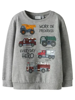Orson Tonka Sweatshirt, Grey Melange, 110 cm