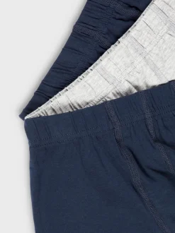 3-pak Boxershorts, Grey Melange/Dark Sapphire, 146-152 cm