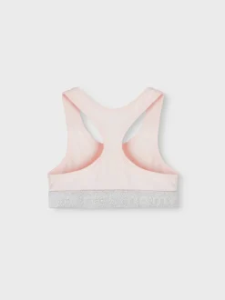 2-pak Bralette, Barely Pink/Grey, 116 cm
