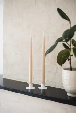 4-pak Hånddyppede Stearinlys, Nude