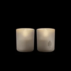 2-pak LED Glaslys, Sandstone