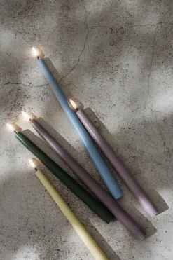 2-pak LED Kronelys, Light Lavender