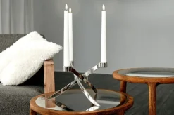 2-pak LED Kronelys, Nordic White