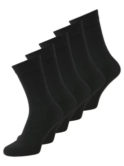 5-pak Sokker, Black, 38-43