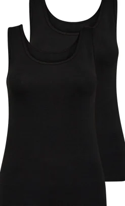 2-pak Tanktop, Black, XL