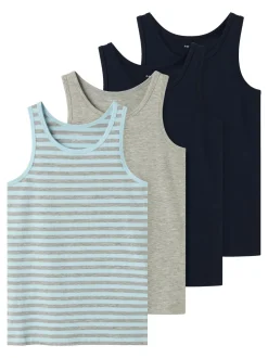 4-pak Undertrøje, Aquamarine, 116 cm