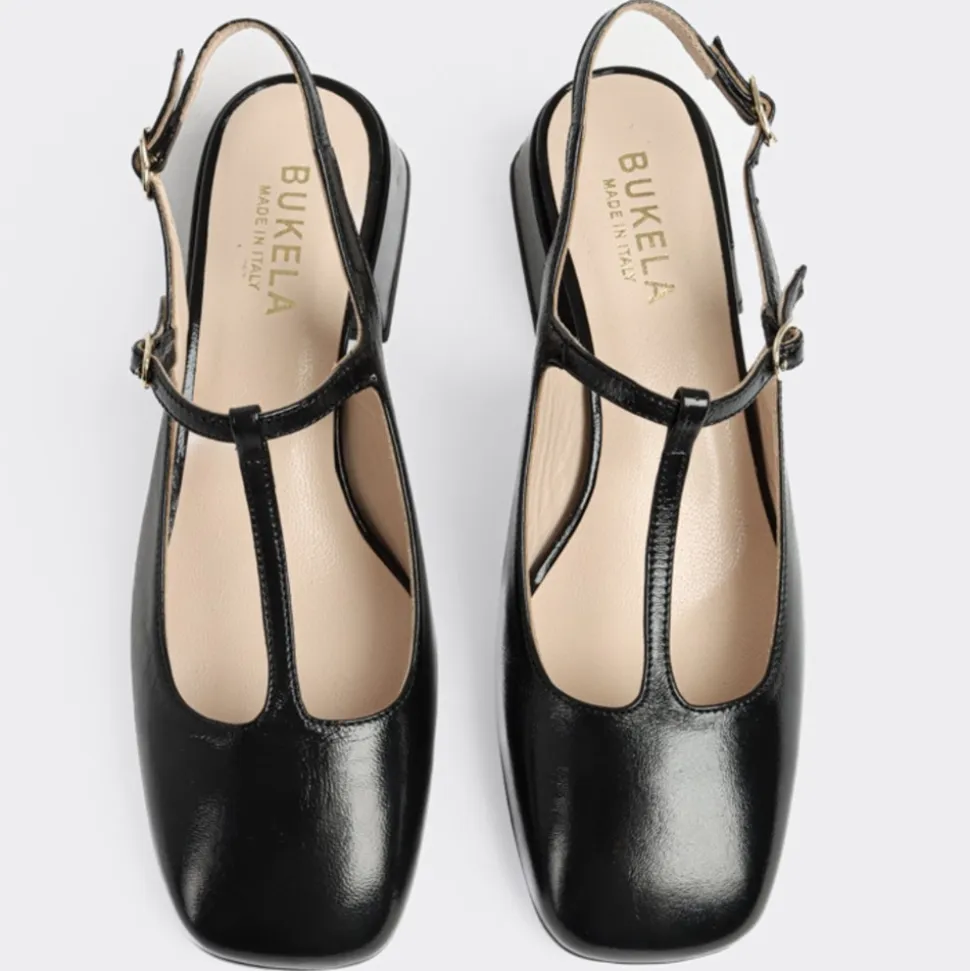 Paris Slingback Højhælede Sko, Black, 37