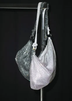 Party Night Skuldertaske, Sølv