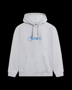 Paw Curb Hoodie, Snow Melange, XL