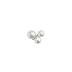 Pearl Ørering, Rhodineret Silver