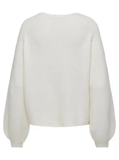 Pearl Striktrøje, Hvid, L