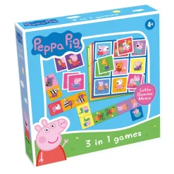 Peppa Pig 3 I 1 Lotto, Domino, Memo