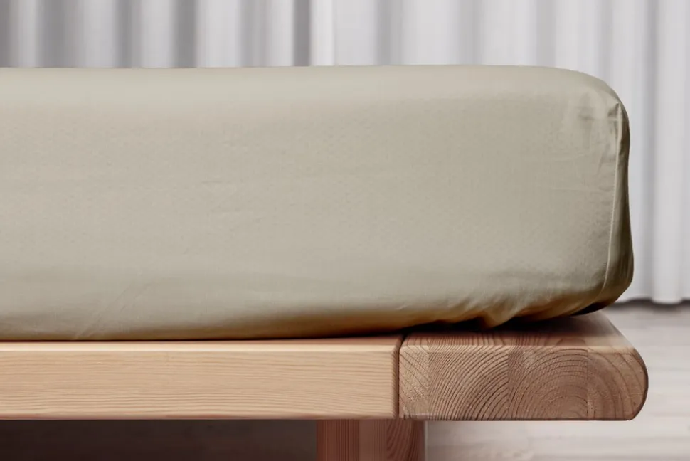 Percale Boxlagen, Sand, 90x200 cm