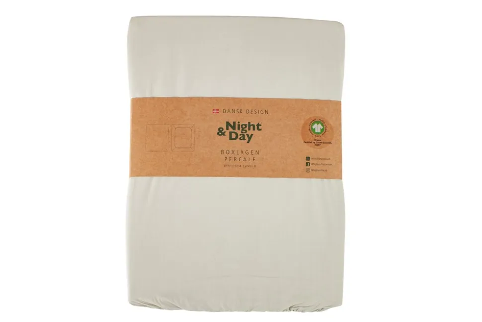 Percale Boxlagen, Sand, 90x200 cm