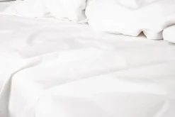 Percale Glat Lagen, Hvid, 150x260 cm