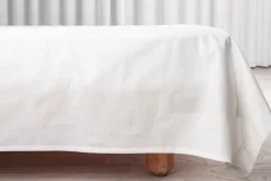 Percale Glat Lagen, Hvid, 240x260 cm