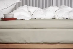 Percale Kuvertlagen, Sand, 180x200 cm