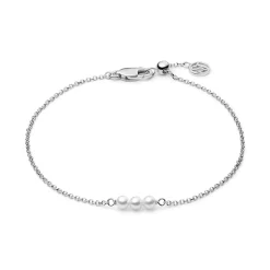 Perla Cinque Armbånd, Silver, 18 cm