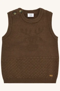 Perry Vest, Brown, 92 cm